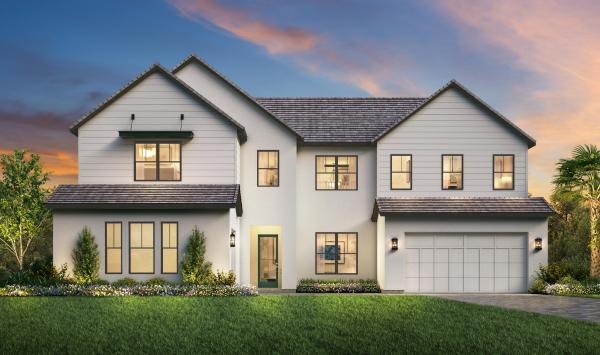 Front elevation rendering of the Stoneybrook home design at Monterey at Lakewood Ranch